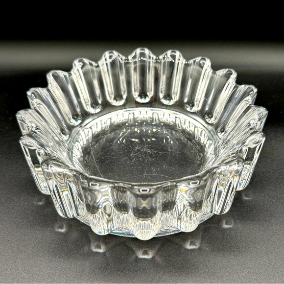 1970s Orrefors Princess Cut Swedish Crystal Glass Dish - Picture 1 of 17